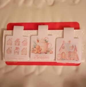 Set Of 3 Christmas Theme Magnetic Bookmarks Waterproof